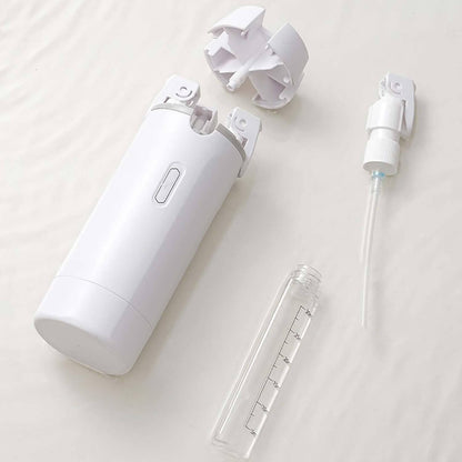 4 In 1 Travel Refillable Leak Proof Bottle Set 30ml white compact refillable bottles with pump and clear 30ml vial
