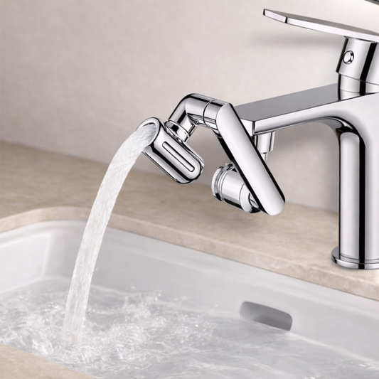 New 1440° Rotate Universal Kitchen Faucet Bathroom Tap Rotatable Faucet Sprayer 4 Modes Adjustable Faucet Extender Bathroom Set by Inovia Store