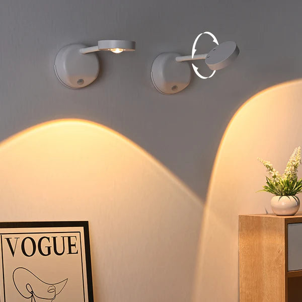 Motion Sensor Night Light For Bedroom And Kitchen – Soft Calming Glow + USB Rechargeable Wall Lamp by Inovia Store