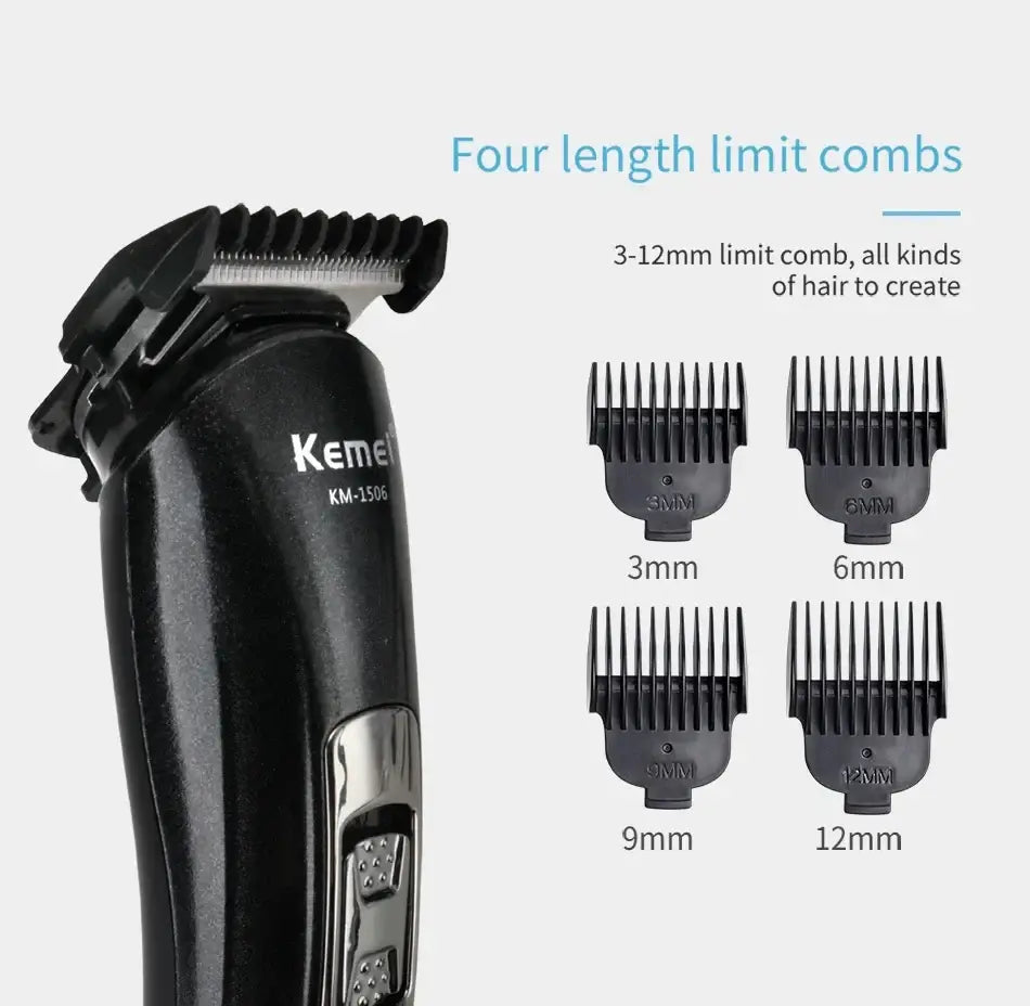 Kemei KM-1506 3 in 1 Electric Shaver USB Charging Hair trimmer Electric Rechargeable Nose Professional Shaving Machine by Inovia Store