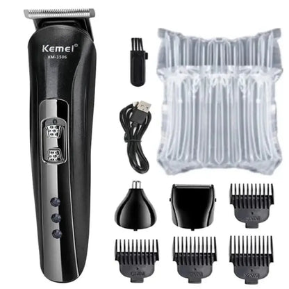 Kemei KM-1506 3 in 1 Electric Shaver USB Charging Hair trimmer Electric Rechargeable Nose Professional Shaving Machine by Inovia Store