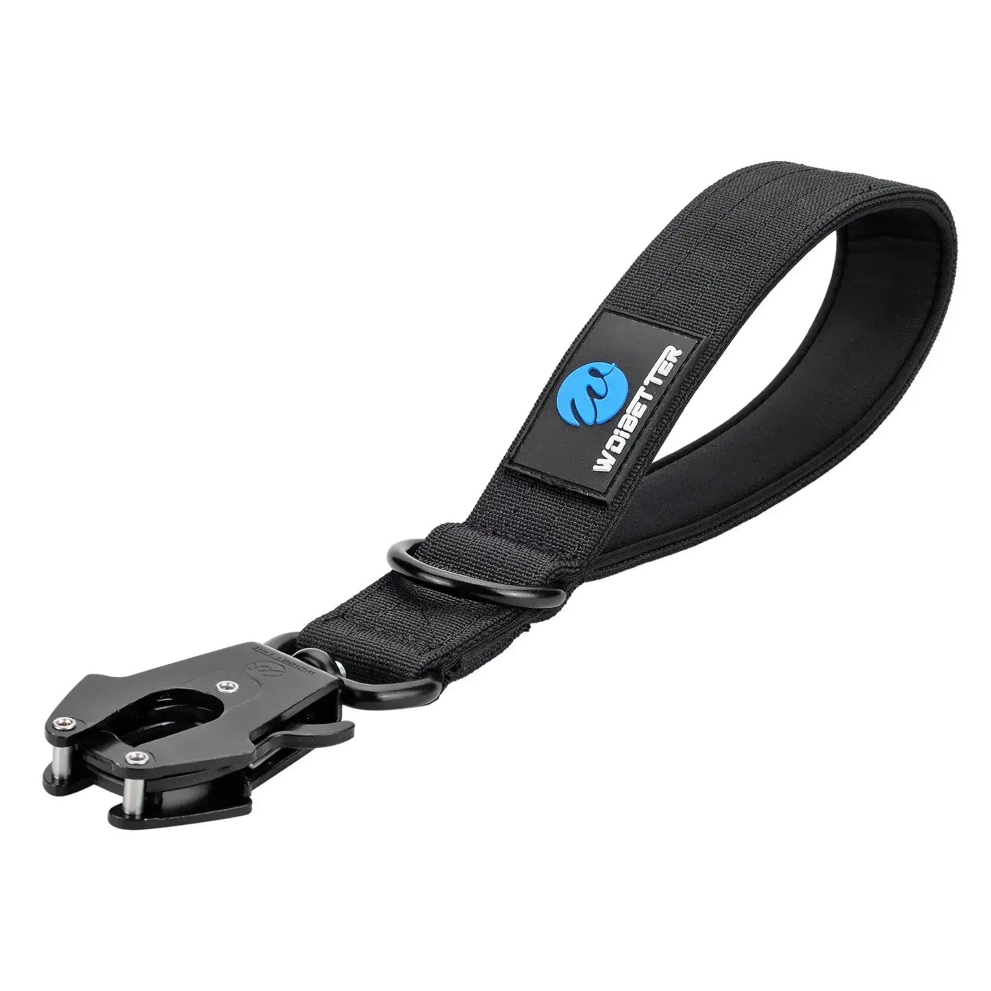 Dog Traffic Lead – Close Control + Padded Neoprene Handle, 30cm short nylon leash with padded neoprene handle and quick-release clip