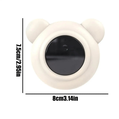 Baby Bath Thermometer – Safe Bath Time + Digital LED Display Waterproof Floating Duck Toy compact white bear-shaped floating thermometer with LED display