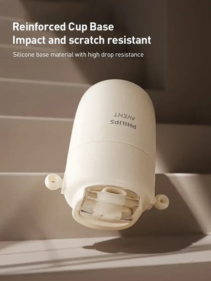 Avent Kids Vacuum Bottle For All-Day Temperature Control with reinforced cup base for impact and scratch resistance.