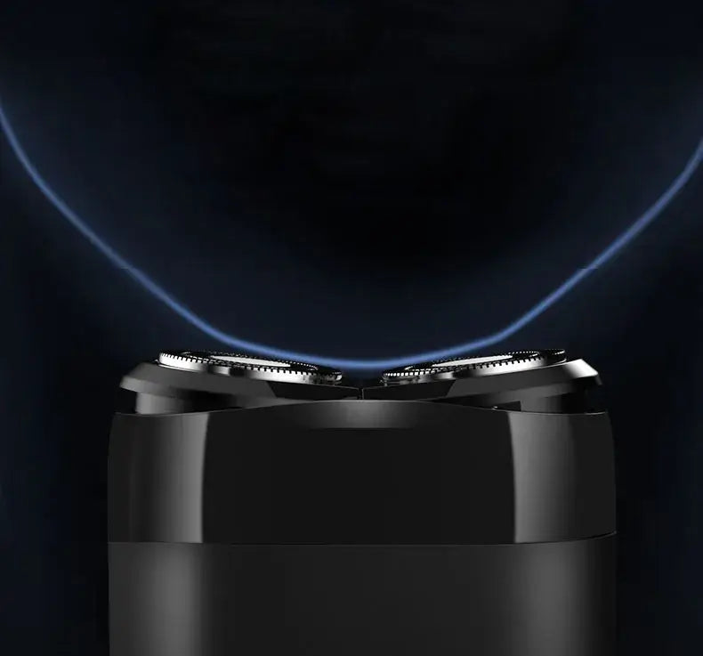 XIAOMI MIJIA S100 electric shaver with twin blades, USB rechargeable, IPX7 waterproof for dry and wet shaving.