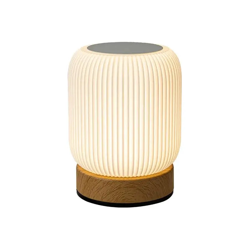 Rechargeable Cordless Mood Lighting For Bedroom And Living Room - modern touch lamp with wooden base