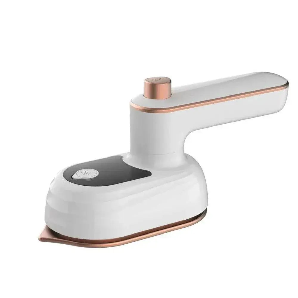 Garment Steamer – Wrinkle-Free Refresh On The Go + Foldable 180 Degree Rotating Head For Travel compact white travel steamer with rose gold trim