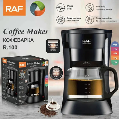 Coffee Maker - Space-Saving Design For Small Kitchens And Dorm Rooms + Reusable Filter And Hot Plate compact stainless steel drip coffee maker with hot plate