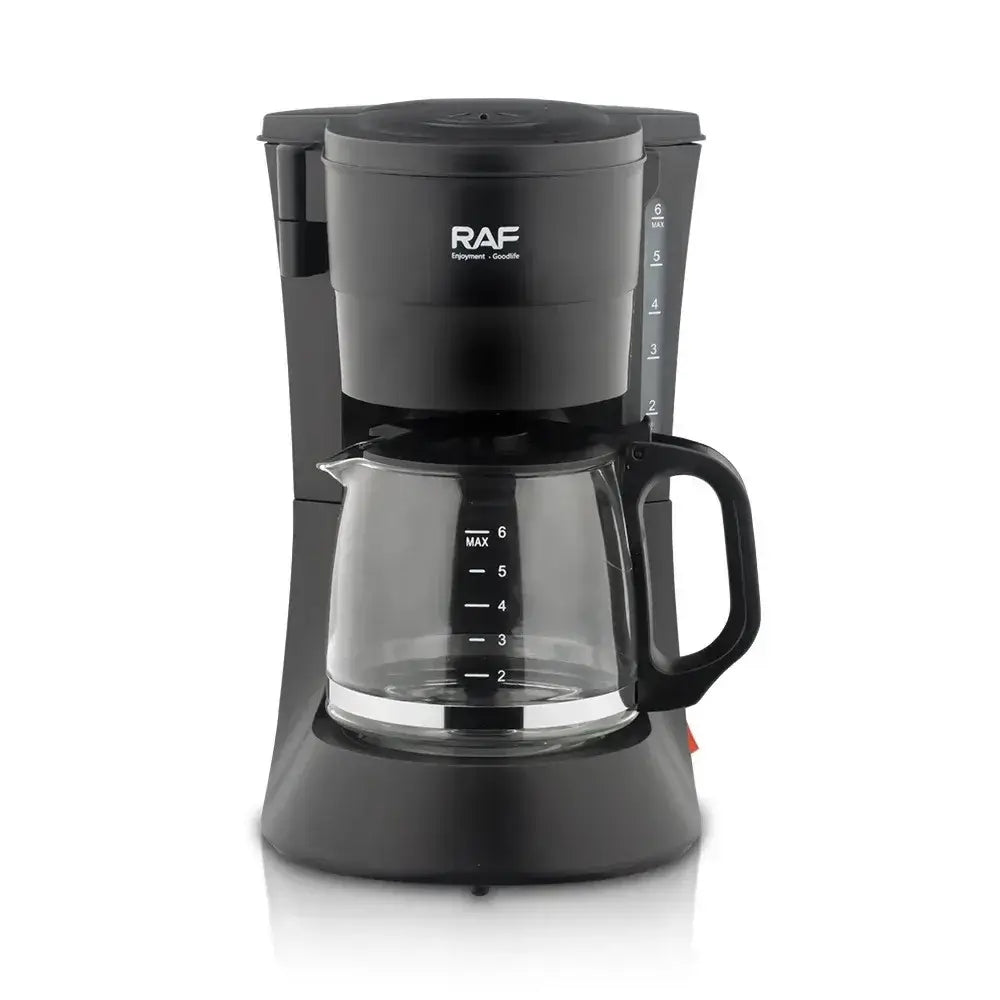 Coffee Maker - Space-Saving Design For Small Kitchens And Dorm Rooms + Reusable Filter And Hot Plate compact black drip coffee maker with glass carafe
