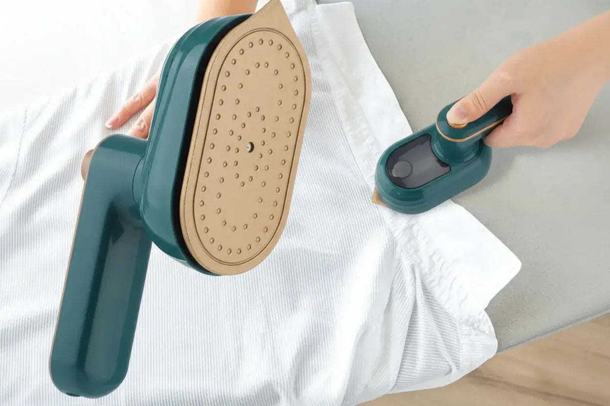 Garment Steamer – Wrinkle-Free Refresh On The Go + Foldable 180 Degree Rotating Head For Travel handheld steamer smoothing shirt wrinkles