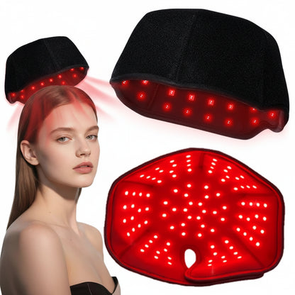 Black LED headband and pad with red lights on a white background, featuring the brand 'KEMOKO'.