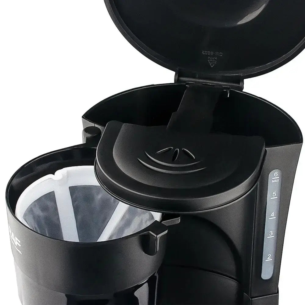 Coffee Maker - Space-Saving Design For Small Kitchens And Dorm Rooms + Reusable Filter And Hot Plate, compact drip brewer with reusable filter and hot plate