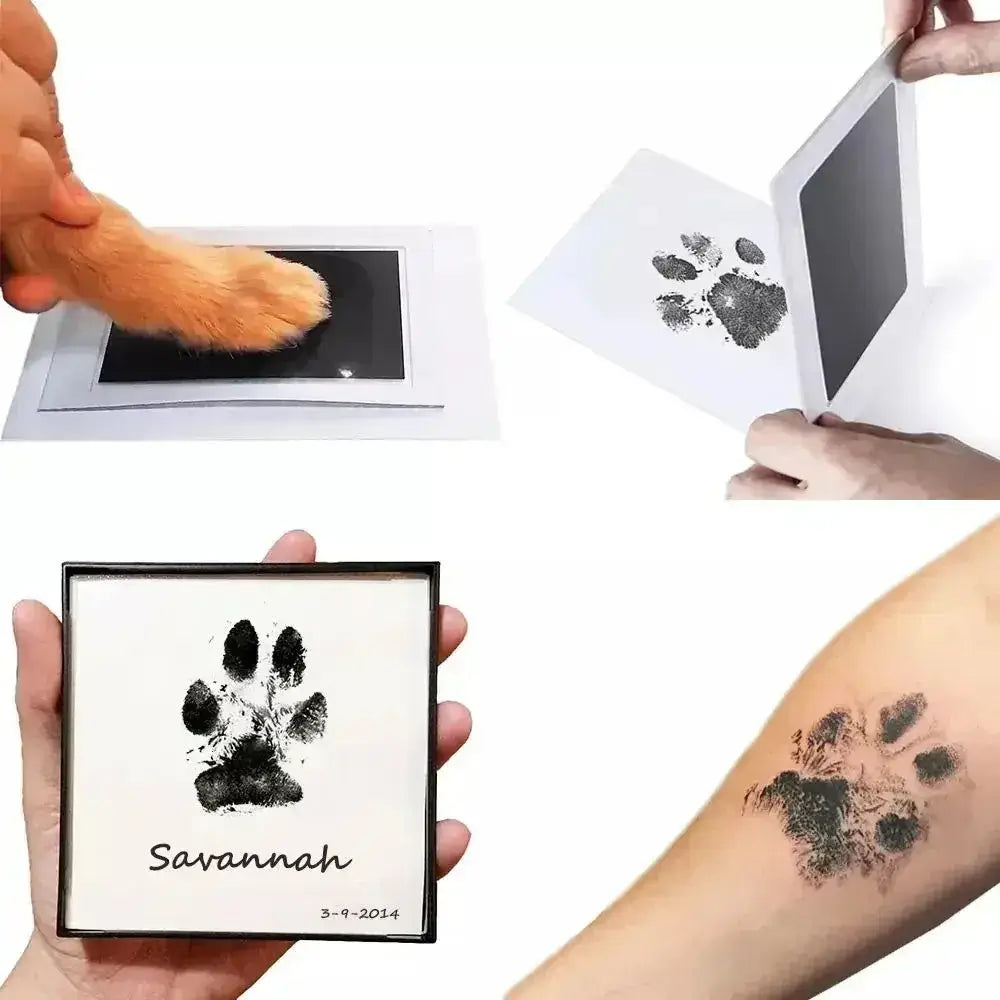 Baby Inkless Handprint Kit for Keepsakes – Mess-Free Prints + No-Touch Inkless Printing with pet paw print keepsake