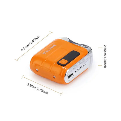 Portable Travel Electric Shaver For Men With Double Floating Magnetic Blade - compact and waterproof design
