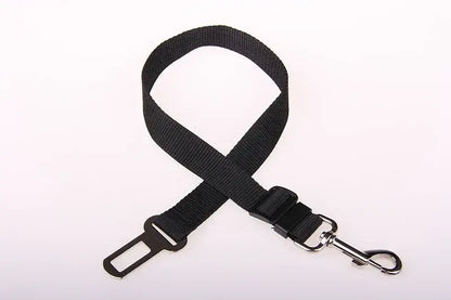 Dog Car Harness – Calm, Secure Rides On Every Trip For Safer, Stress-Free Travel + Quick-Release Clip black adjustable nylon tether with quick-release clip