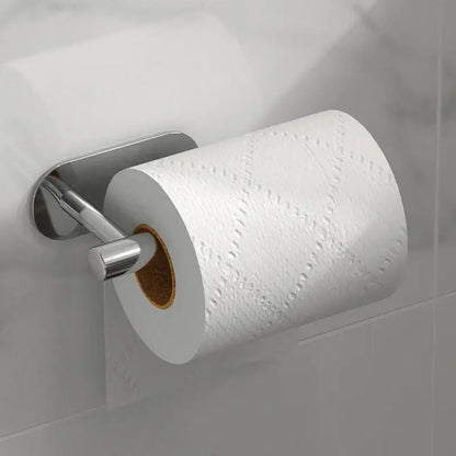 Paper Roll Holder – Moisture-Resistant + Drill-Free Wall Mount stainless steel wall-mounted paper towel holder for kitchen or bathroom