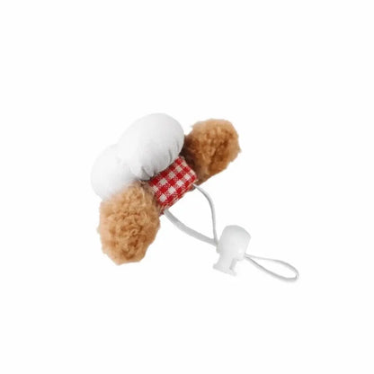 Hamster Chef Hat – Breathable Comfort All Day Wear + Adjustable Fit For Plush Ears plush chef hat with adjustable elastic and fluffy ears for hamsters
