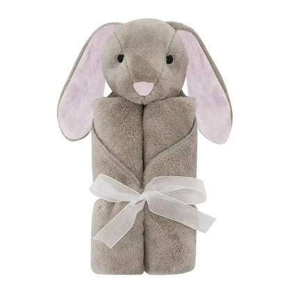 Baby Blanket – All-Season Comfort With Ultra-Soft Skin-Friendly Feel For Sensitive Baby Skin + Coral Velvet gray bunny plush swaddle wrap 76x76cm