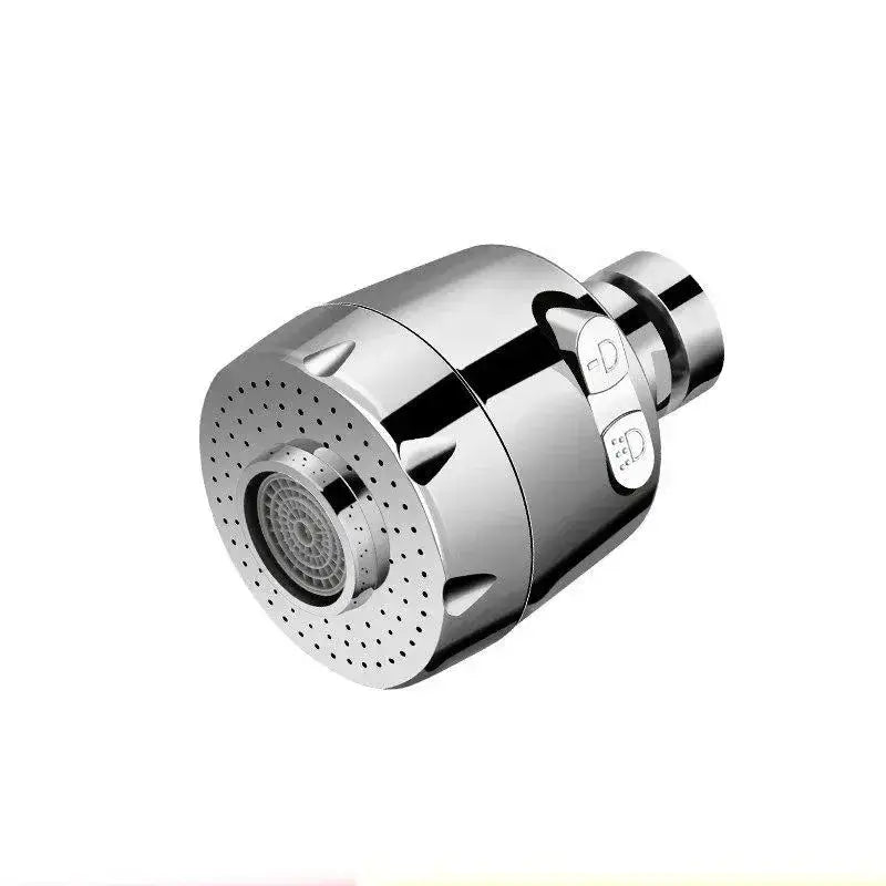 Universal Kitchen Faucet Adapter - Water-Saving Performance For Precise Cleaning + 360 Rotation chrome faucet nozzle with 2 spray modes and 360° swivel