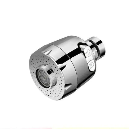 Universal Kitchen Faucet Adapter - Water-Saving Performance For Precise Cleaning + 360 Rotation chrome faucet nozzle with 2 spray modes and 360° swivel