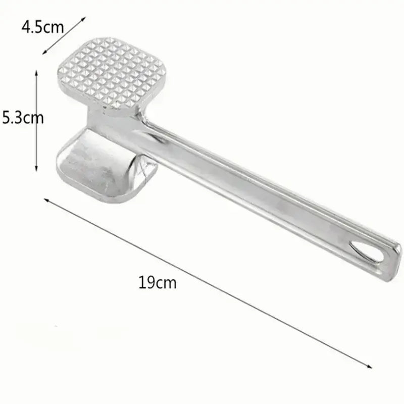 Meat Tenderizer – Evenly Tenderizes Beef, Veal, Pork + Double-Sided Aluminum Hammer for Quick Prep compact rust-resistant double-sided aluminum meat hammer 19cm