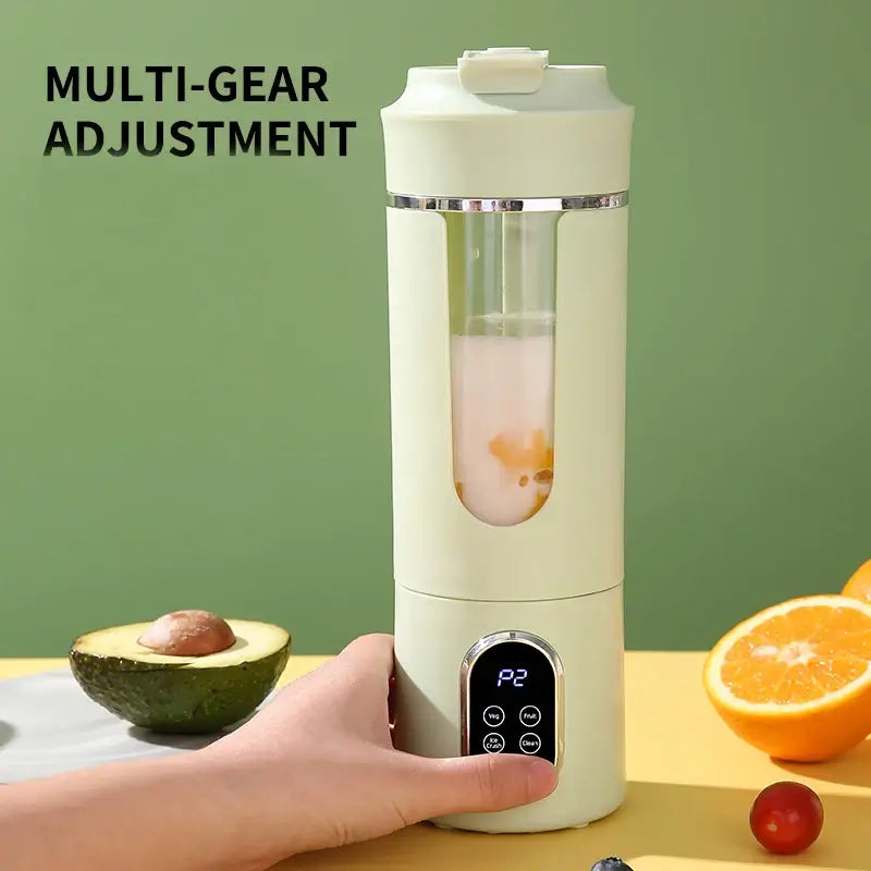 usb rechargeable juicer cup - Effortless Blending Anywhere with multi-gear adjustment feature in a stylish portable design.