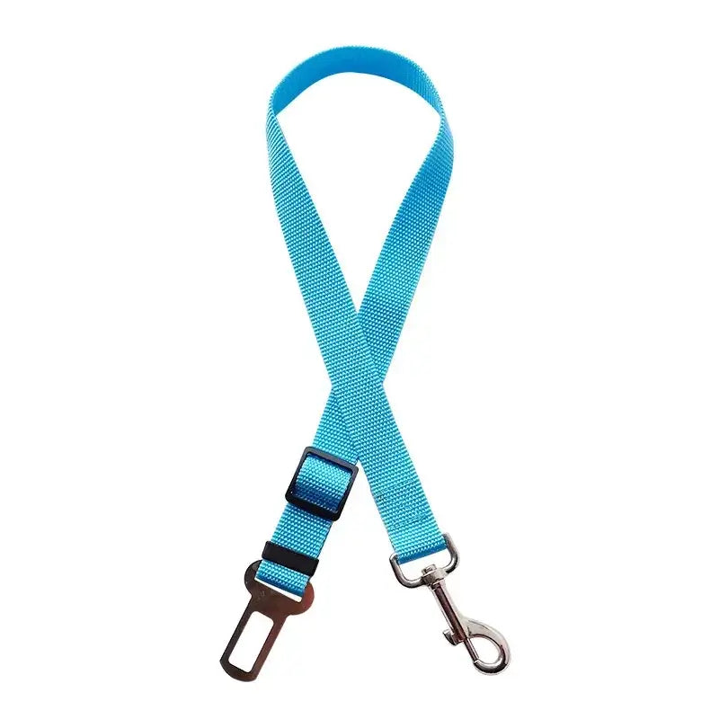Dog Car Seat Belt Secure Travel Lever Clip Design For Universal Adjustable Fit Durable Polyester - turquoise adjustable seatbelt leash with metal lever clip