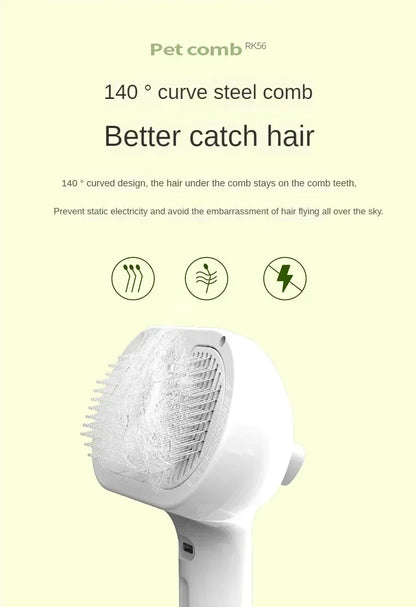 Multifunctional Pet Grooming Tool Combines Steam Spray Floating Hair Removal and Styling for Cats and Dogs All in One Device by Inovia Store