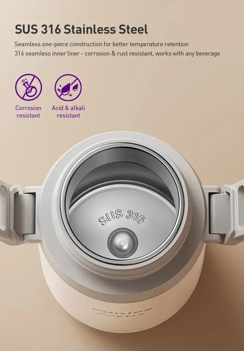 Avent Kids Vacuum Bottle For All-Day Temperature Control featuring SUS 316 stainless steel for durability and temperature retention.