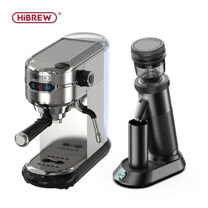Espresso Machine – Cafe-Quality Espresso With Dense Crema And Rich Body + ESE Pod Compatible - HiBREW 20-bar stainless steel compact espresso maker