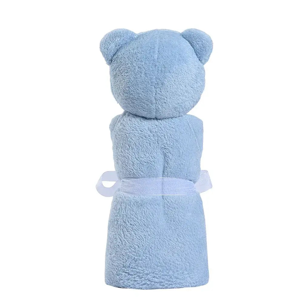 Baby Blanket – All-Season Comfort With Ultra-Soft Skin-Friendly Feel For Sensitive Baby Skin + Coral Velvet plush blue bear swaddle wrap 76x76 cm soft coral velvet