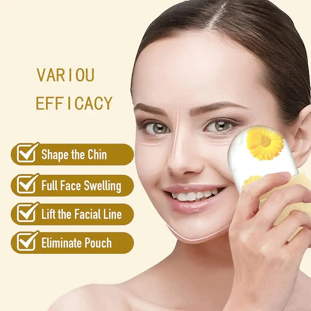 Premium Face Ice Roller For Face And Eyes – Cooling + Leak-Proof Silicone Ice Mold cooling cheek and under-eye treatment