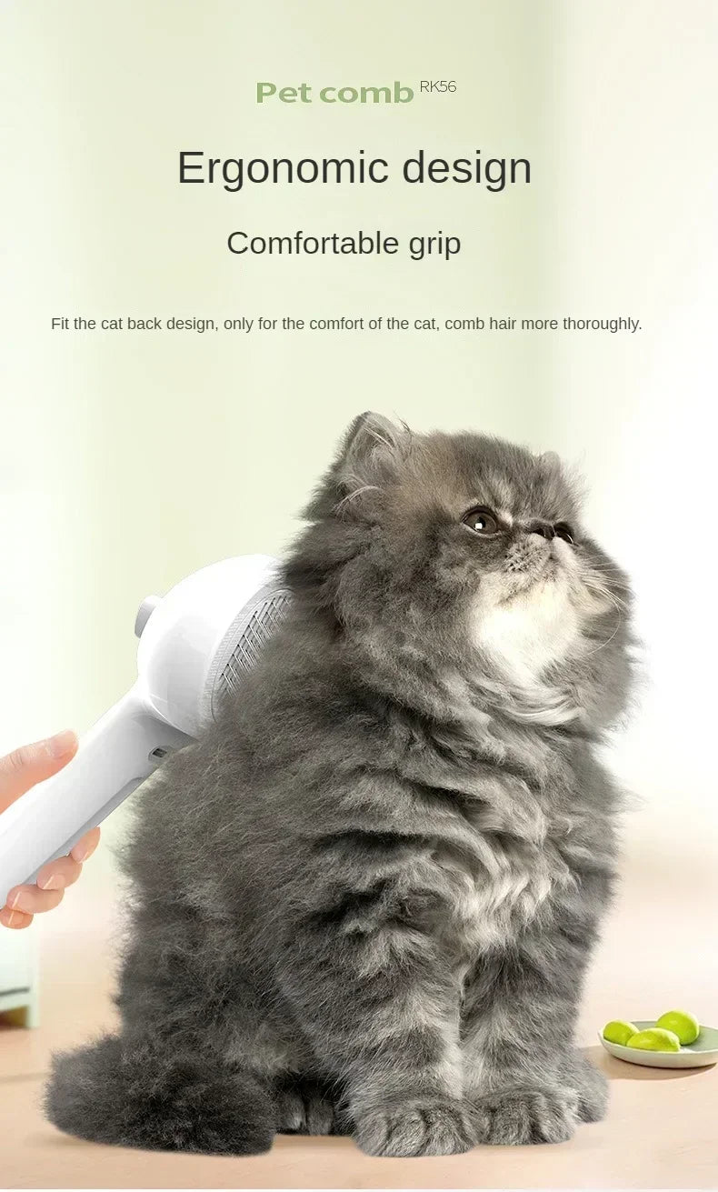 Multifunctional Pet Grooming Tool Combines Steam Spray Floating Hair Removal and Styling for Cats and Dogs All in One Device by Inovia Store
