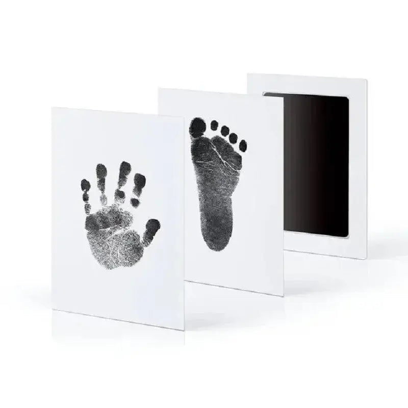 Baby Inkless Handprint Kit for Keepsakes – Mess-Free Prints + No-Touch Inkless Printing showing baby handprint and footprint keepsakes