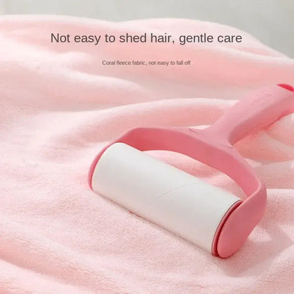 Baby Bath Towel – Luxuriously Ultra-Soft For Delicate Baby Skin + Hooded Design, 80x80 cm pink plush towel with lint roller