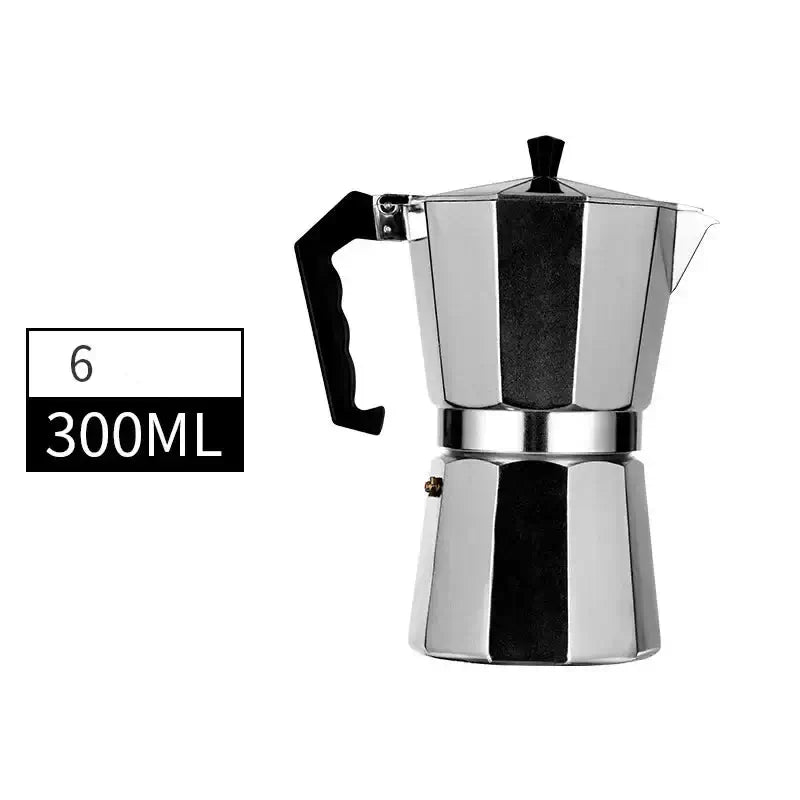 Moka Pot – Café-Quality Espresso At Home, Daily Brew Convenience + 600ml Capacity stainless steel moka pot 300ml image