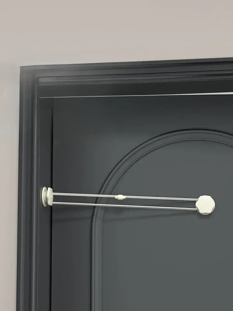 Pet Door – Independent Pet Access For Cats And Dogs In Any Room + Adhesive Mount shown installed on interior door with elastic return rope