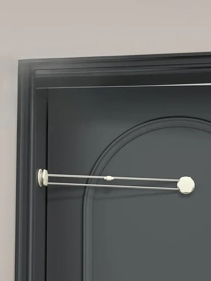 Pet Door – Independent Pet Access For Cats And Dogs In Any Room + Adhesive Mount shown installed on interior door with elastic return rope