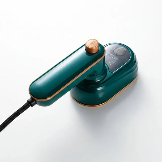 Garment Steamer – Wrinkle-Free Refresh On The Go + Foldable 180 Degree Rotating Head For Travel compact green travel steamer with 180° foldable head