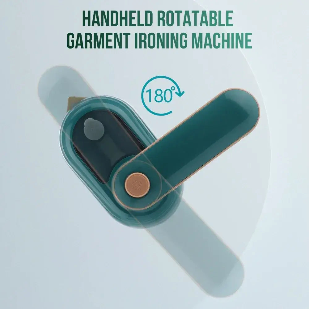 Garment Steamer – Wrinkle-Free Refresh On The Go + Foldable 180 Degree Rotating Head For Travel handheld rotatable steamer showing 180° foldable head