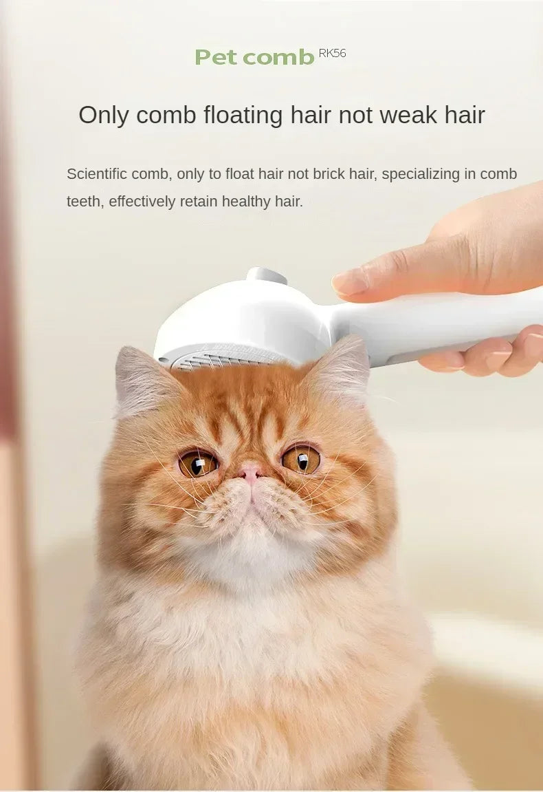 Multifunctional Pet Grooming Tool Combines Steam Spray Floating Hair Removal and Styling for Cats and Dogs All in One Device by Inovia Store