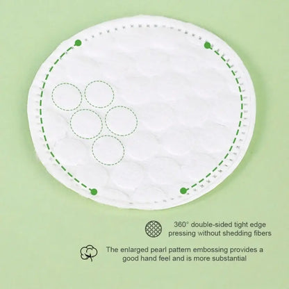 Dual-Sided  Gentle Makeup Removal Cotton Pads – 100/200pcs round dual-textured soft cotton pad for makeup removal, cleansing and toner application