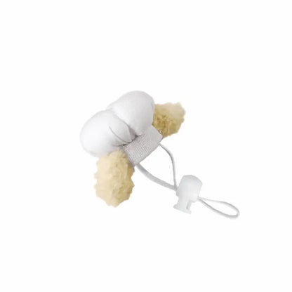 Hamster Chef Hat – Breathable Comfort All Day Wear + Adjustable Fit For Plush Ears, white plush chef hat with elastic band for hamster