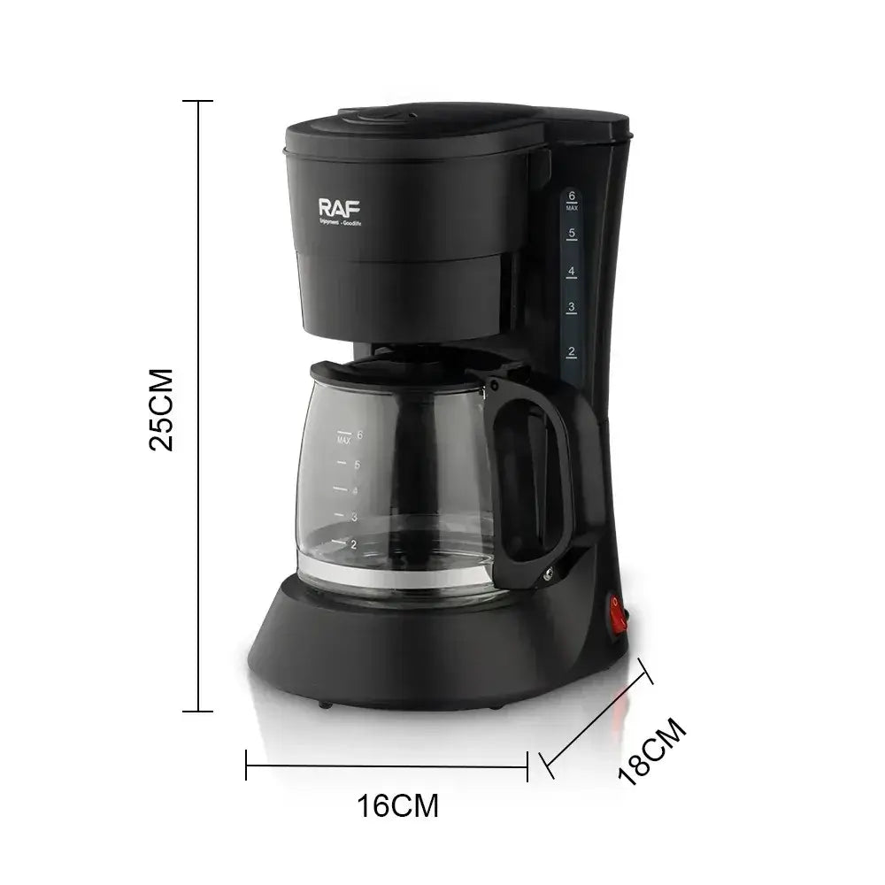 Coffee Maker - Space-Saving Design For Small Kitchens And Dorm Rooms + Reusable Filter And Hot Plate compact black drip coffee maker with carafe and hot plate