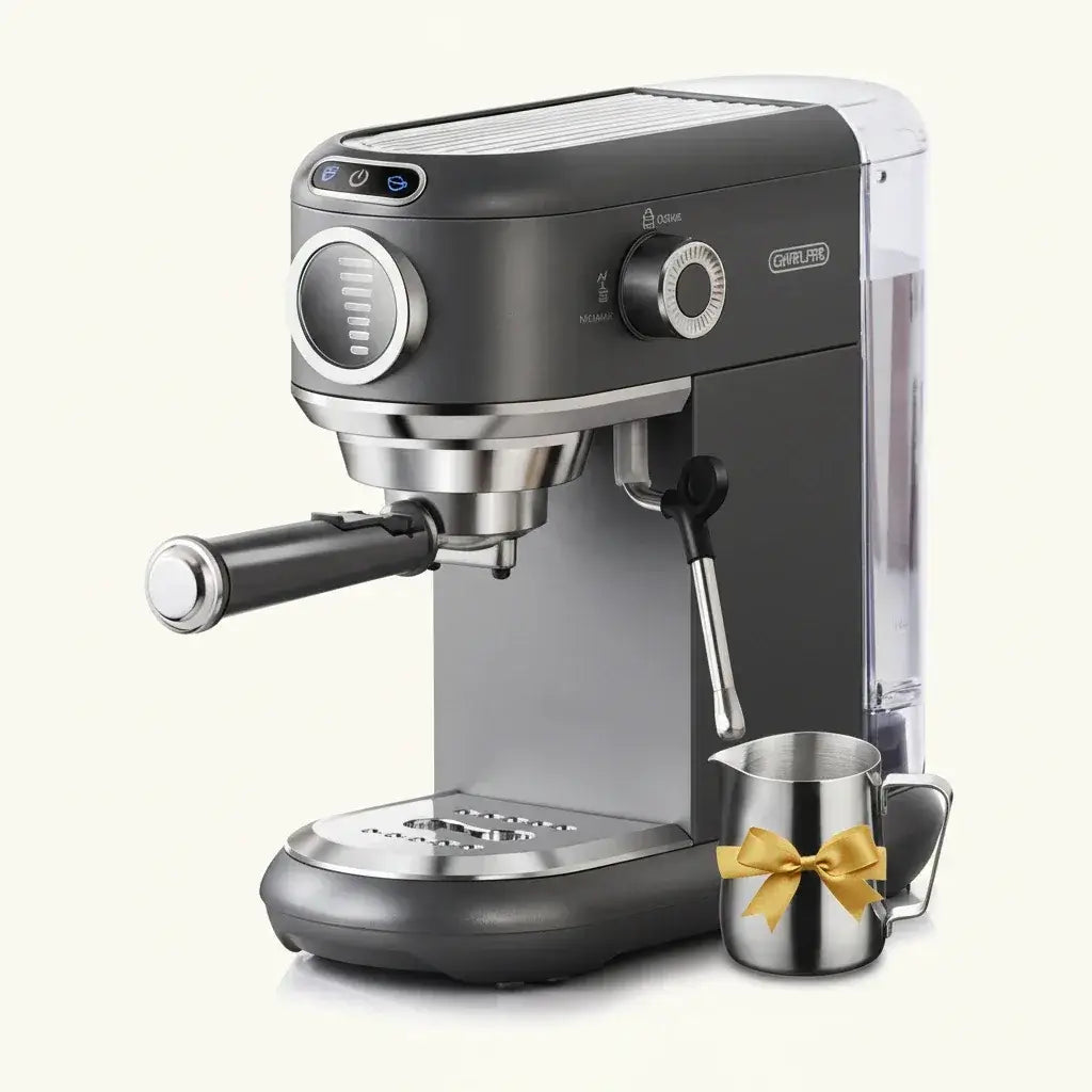 Espresso Machine – Cafe-Quality Drinks + 4-In-1 Capsule Pod NES ESE Ground Coffee stainless steel 2-cup espresso and cappuccino maker