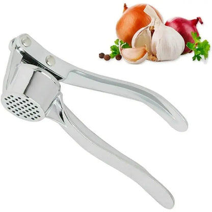 Garlic Press – Silky Mince For Effortless Prep + Heavy-Duty Zinc Alloy Construction compact stainless garlic press crusher, odor-free, silky mince