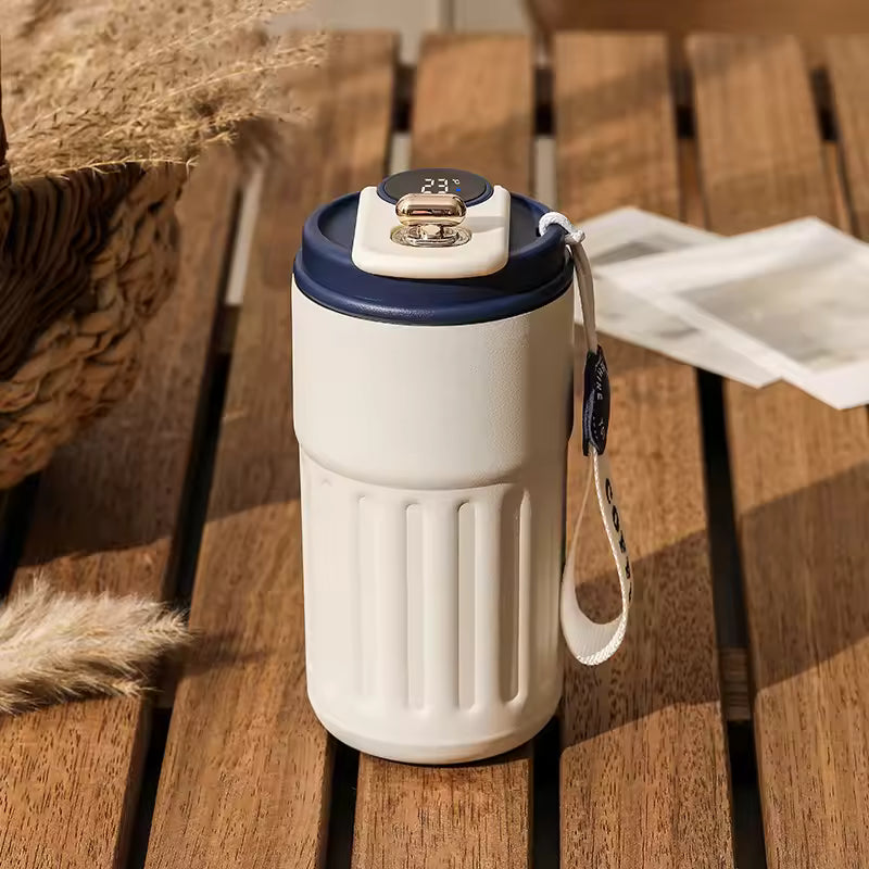 Coffee Cups with Temperature Display Smart Coffee Insulated Mug 316 Stainless Steel Display Temperature Double-walled Insulation