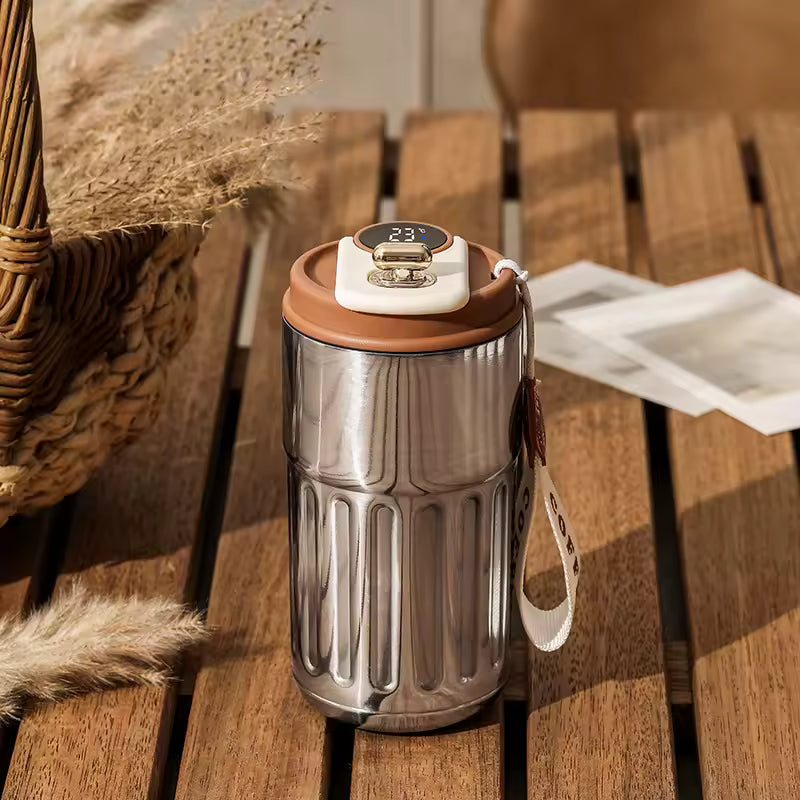 Coffee Cups with Temperature Display Smart Coffee Insulated Mug 316 Stainless Steel Display Temperature Double-walled Insulation