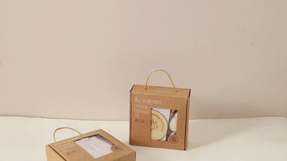 Baby Bath Gift Set with Milestone Cards and Wooden Brush