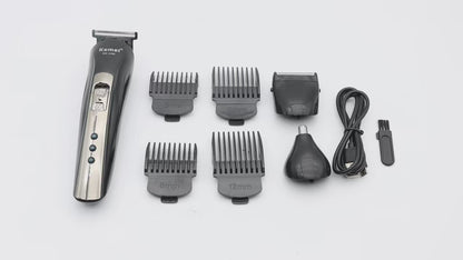 Kemei KM-1506 3 In 1 Electric Shaver – USB Rechargeable Nose and Hair Trimmer Pro